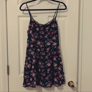 Lucca Couture Black Floral Slip Dress Size S